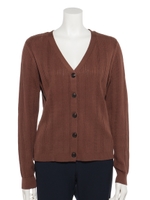 畦ストライプCD/ブラウン