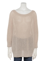 畦バックスリットプルオーバー/ベージュ