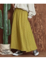小花柄フレアスカート/マスタード(044)