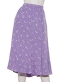 小花柄マーメイドイレギュラーヘムスカート/ラベンダー