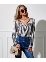 前後2wayクロス×ツイストトッ/ホワイト/ブラック(058)