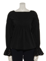 袖パンチングBL/ブラック