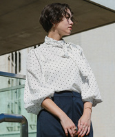 リボンボウタイブラウス