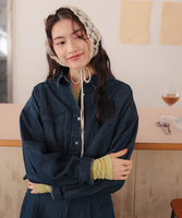 ライトオンスショートデニムシャツ