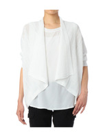 [S]ミックスニットノーボタンカーディガン