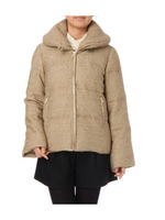 ツイードニットダウンジャケット