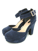 【REZOY】厚底ヒールネックベルトパンプス