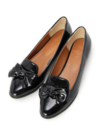 エナメルリボンオペラシューズ