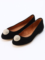 【SaraJones】ビジューボール付きフラット