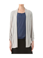 シフォンブラウス×ニットカーディガン