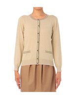 ステッチニットカーディガン