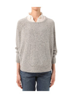 ポンチョ風ラウンドニットプルオーバー