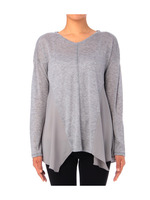 異素材ミックスプルオーバー