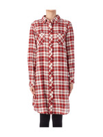 チェックシャツワンピース