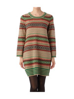 ジャカード風ニットワンピース