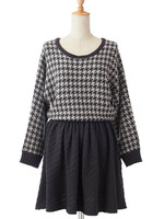 ドロップヘムチドリニットワンピ