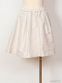 【Balcony and Bed】ギンガムチェックタフタフレアスカート