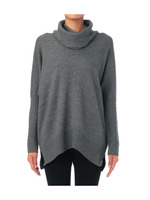 ボリューム衿変形ニット