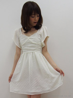 ギンガムチェックシフォンワンピース