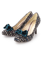 ミックスツイードパンプス