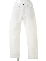 LACE ON DENIM PANTS