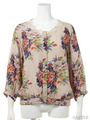 PEONY  FLOWER BLOUSE