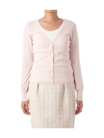 Vネックハイゲージニットカーディガン