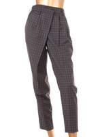 アシンメトリータックチェックパンツ