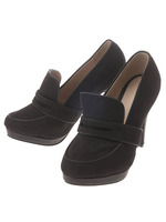 【ECURY】フェイクスウェードパンプス