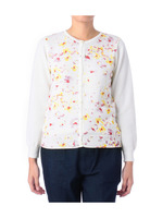 フラワープリントニットカーディガン