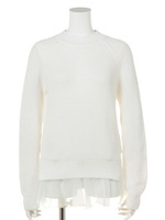 フリルコンビルーズニット