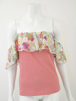 ペイントフラワー　　　B／Dコンビトップス