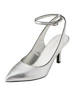 レザーストラップパンプス