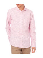 ロンストオーバープリントドレスシャツ