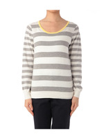 超長綿ボーダープルオーバー