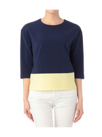 配色ドロップブラウス