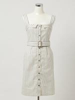 ウエストマーク　ストライプワンピース