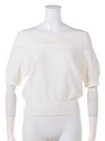 オフショルダー半袖プルオーバー