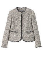 ラメツイードノーカラージャケット