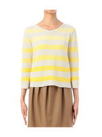 春色ラメボーダーニット