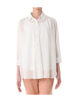 2WAYフレアシフォンシャツ