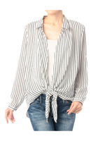 3WAYストライプシフォンシャツ