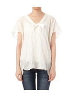 BLANC basque 前結びリボンシャツ