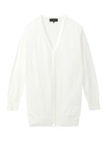 [L]ヨークシャドーボーダーカーディガン