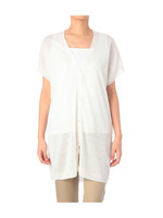 スクラッチ半袖ニットカーディガン