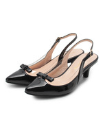 バックストラップリボンパンプス