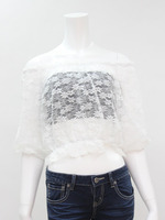 花柄レースTOPS×チューブTOP2点SET