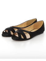 【WIZver】クロスフラットパンプス