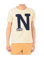 イニシャルアップリケTシャツ