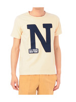 イニシャルアップリケTシャツ